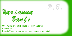 marianna banfi business card