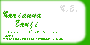 marianna banfi business card